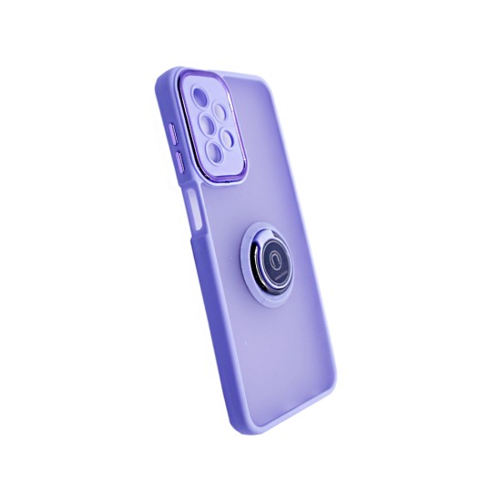 Case with Support Ring for Samsung Galaxy A23 Smoked Purple